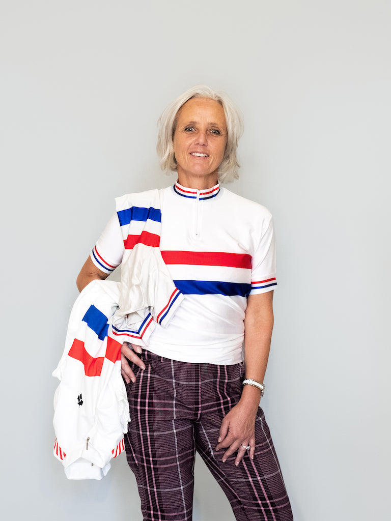 Red, White and Blue: Lisa Brambani