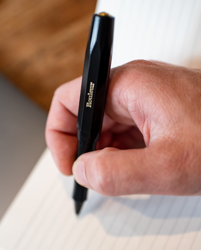 Rouleur x Kaweco Rollerball Pen - Black + Gold foil logo