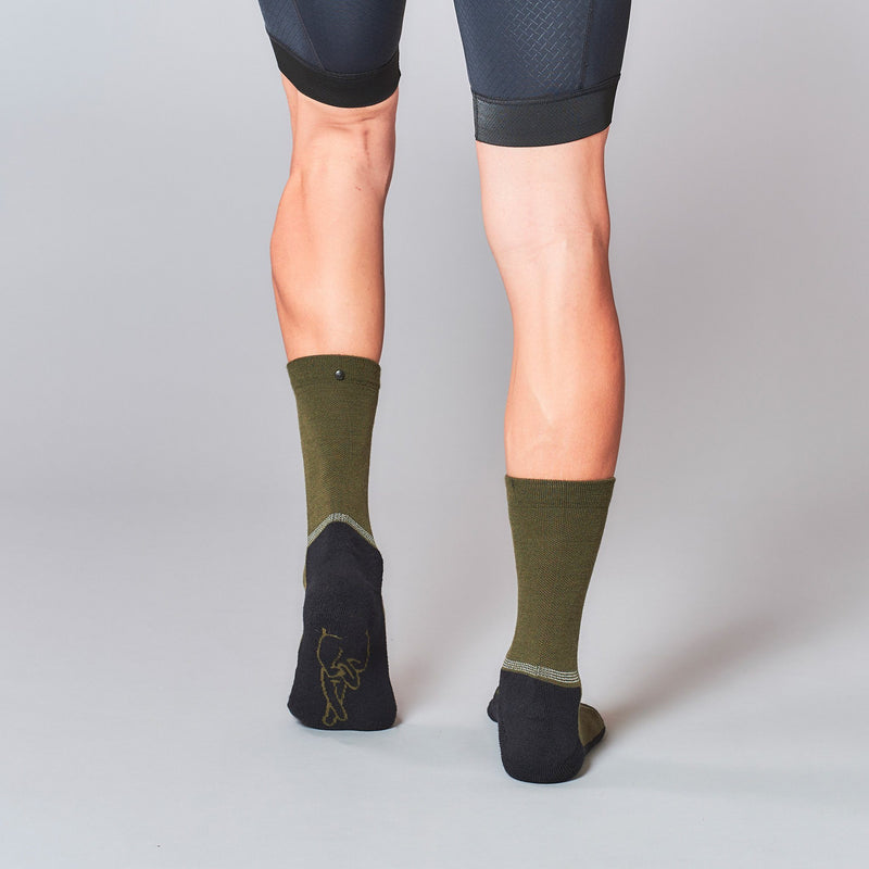 Fingerscrossed Merino Socks - Olive – Rouleur